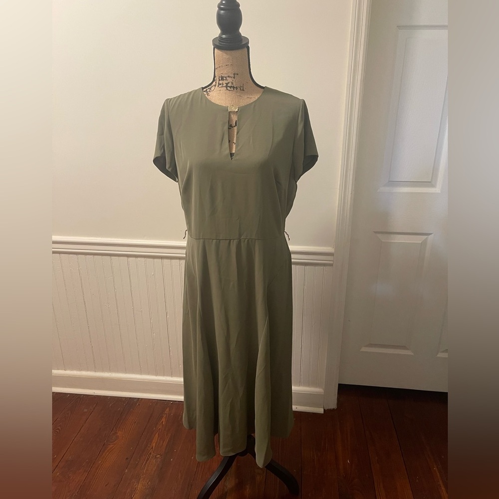 Lauren Ralph Lauren NWT dress color olive size 12